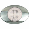 2 Diode Small Oval M3 Style Amber LED Marker Light Clear Lens