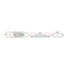 M1 Style 4 Diode LED Red Clearance Marker Light W/ Chrome Bezel And Red Lens