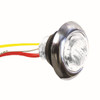 0.75 Inch Amber Marker To Blue Auxiliary Dual Revolution LED Mini Button Light W/ Clear Lens-2 Diode