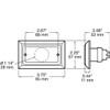 Rectangular Amber Clearance & Side Marker Light