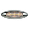 3 LED M5 Millennium Series Light W/ Chrome Bezel - Amber LED/ Clear Lens