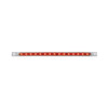 12 Inch 15 Diode Ultra Thin LED Red Light Bar Clear Lens