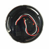 4 Inch Round 49 Diode Flange Mount Flatline Red LED Stop, Tail & Turn Light W/ Red Lens & Chrome Bezel