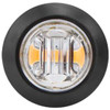 LED Mini Clearance 3/4 Inch Light Amber/Clear W/ 3 Diodes