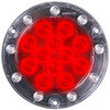 4 Inch Ultra Thin Round Red Stop, Turn & Tail Light & White Back-Up LED Light