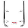 BESTfit 7-5 X 102 Inch Chrome Exhaust Kit W/ Flat Top Stacks & OE Style Elbows For Peterbilt 359 ,1967 - 1987