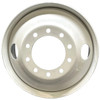 Accuride 24.5 x 8.25 White Tubeless Steel Hub-Pilot Wheel - 2 Hand Holes, 10 Bolt Hole