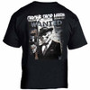 Chrome Shop Mafia Skeleton Wanted Poster T-Shirt -Small Black