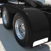 103.5 Inch Fiberglass Full Fenders W/Brackets  For Peterbilt Air Leaf Suspension