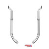Lincoln Chrome 6-5 X 114 Inch Exhaust Kit With Bull Hauler Stacks & K180-18615 Elbows