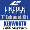 Lincoln Chrome 7-5 X 114 Inch Exhaust Kit With Curve Stacks & Factory Style Elbows
