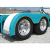 103.5 Inch Fiberglass Low Cut Full Fender Kit  For Peterbilt Air Leaf Suspension