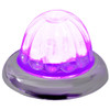 Legendary 1-1/2 Glass Watermelon Clear-Purple 3 Wire Dual Function Chrome Bezel, Stud Mount LED Light - Each