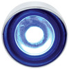 Dual Function Mini Clearance Marker Light W/ Visor - Blue LED & Clear Lens
