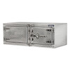 Aluminum Underbody Toolbox 18” x 24” x 48” with Dual Barn Doors and Cam Lock - Diamond Plated Finish