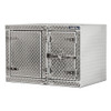 Aluminum Underbody Toolbox 18” x 18” x 36” with Dual Barn Doors and Cam Lock - Diamond Plated Finish