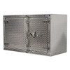 Aluminum Underbody Toolbox 30” x 24” x 48” with Dual Barn Doors and Cam Lock - Diamond Plated Finish