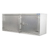 Aluminum Underbody Toolbox 30” x 24” x 72” with Dual Barn Doors and Cam Lock - Diamond Plated Finish