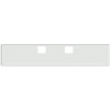 Freightliner Classic 120, XL 2002-2007 18 Inch Chrome American Eagle Bumper W/ Square Corners - Tow, 45 Rnd 3/4 Inch & End Rnd 3/4 Inch Light Holes