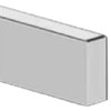 International 9900, IX 20 Inch Chrome Texas Boxed End Bumper W/ 15 Rnd 3/4 Inch & End 3/4 Inch Light Holes