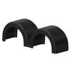 Black Gel-Coat 101.5 Inch Fiberglass Double Hump Full Fender-Sold Each