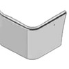 International 4100, 4200, 4300, 4400, 8600 14 Inch Chrome Wrap Around Bumper W/ Vent Holes