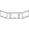 Kenworth T800 14 Inch Chrome Open End Bumper W/ Tow & 7 Oval Light Holes