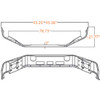 Mack CH SBA 1988-1993 20 Inch SBA Chrome Bumper With Tow & Step Holes By Valley Chrome