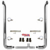 BESTfit 6-5 X 108 Inch Chrome Exhaust Kit W/  West Coast Turn Top Stack  Long 90S & Chrome Tapered Y-Pipe 5 Inch Taper Lock Chrome Tee Peterbilt 378, 379, 389 Glider (2005-Newer) 55 Inch Standard Spool Only Non-Unibilt