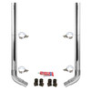 BESTfit 6-5 X 114 Inch Chrome Exhaust Kit W/  Flat Top Top Stack  OE Style Elbows  Peterbilt (2005-Newer) 55 Inch Standard Spool Only Non-Unibilt