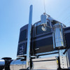 BESTfit 7-5 X 102 Inch Chrome Flat Top Stack Exhaust Kit For Peterbilt 589 W/ Cab Mount Exhaust