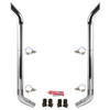 BESTfit 7-5 X 120 Inch Chrome Exhaust Kit W/  Bull Hauler Turn Top Stack  OE Style Elbows  Peterbilt 378, 379, 389 Glider (2005-Newer) 55 Inch Standard Spool Non-Unibilt