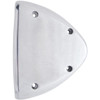 Polished Aluminum Headlight Turn Signal Cover Kit For Peterbilt 357, 365, 367, 378, 379 - Pair