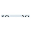 Stainless Steel Rear Full Light Bar W/ 6 - 4 Inch Round Light Hole Holes