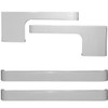 Chrome Shop Mafia Stainless Steel 7 X 63 Inch Cab-Cowl & Sleeper Panel W/ Short Wrap- Blank For Peterbilt 378 & 379 Chrome Shop Mafia Stainless Steel 7 X 63 Inch Cab-Cowl & Sleeper Panel W/ Short Wrap- Blank For Peterbilt 378 & 379