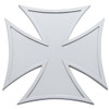 Chrome 4 Inch Maltese Cross Emblem