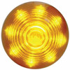 9 LED 2 Inch Round Beehive Clearance Marker Light - Amber LED/ Amber Lens