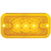 3 LED Rectangular Clearance & Marker Light - Super Bright LED/ Amber Lens