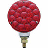 4 Inch 21 Diode Red LED Turn Signal Light W/ Red Bubble Lens