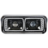 BESTfit 4 X 6 Inch LED Dual Function Blackout Projection Headlight - Passenger Side For Freightliner, Kenworth, Peterbilt, Western Star