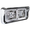 BESTfit 4 X 6 Inch LED Dual Function Chrome Projection Headlight - Driver Side For Freightliner, Kenworth, Peterbilt, Western Star