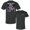 Chrome Shop Mafia Dark Heather Short Sleeve T-Shirt With Tommy Gun Logo And Red & Silver 379 Peterbilt - Small