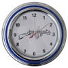 Chrome Shop Mafia - Neon Clock W/ Blue & White Lights