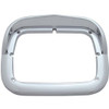 Chrome Single Rectangular Headlight Bezel W/ Bezel, 6 X 8 Inch