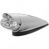 Chrome Grakon 1000 Style 19 Diode Amber LED Cab Light W/ Clear Lens & Visor
