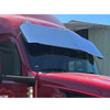 14-Inch Stainless Steel Blind Mount Multi-Fit Drop Visor for Peterbilt 388 and 389 Flat Top Models