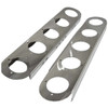 304 Stainless Steel Front Air Cleaner Light Brackets with 5 Watermelon Light Holes for Peterbilt 378, 379, 388, 389, and 389 Glider
