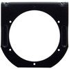 4 Inch Single Black Light Bracket W/ Flange 1 Hole