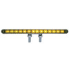 12 Inch 14 LED Double Face Auxiliary Light Bar - Amber & Red LED/ Chrome Lens