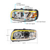 Chrome Projection Headlight with LED Turn Signal and Light Bar - Driver Side